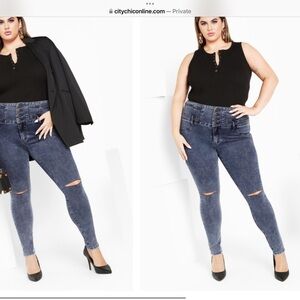 City Chic Blue Women's Jeans